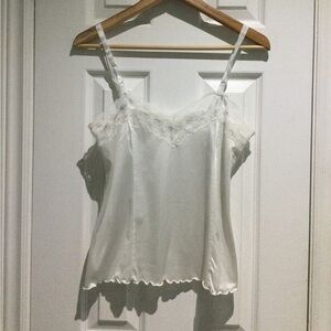 Pink Lady White Lace Camisole